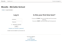 Tablet Screenshot of moodle.mccallie.org